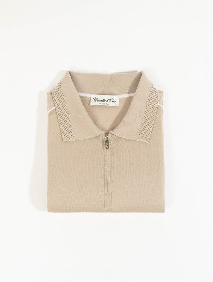 Castello d'OroBeige Polo T-shirt 100% Cotton Regular Fitimage463